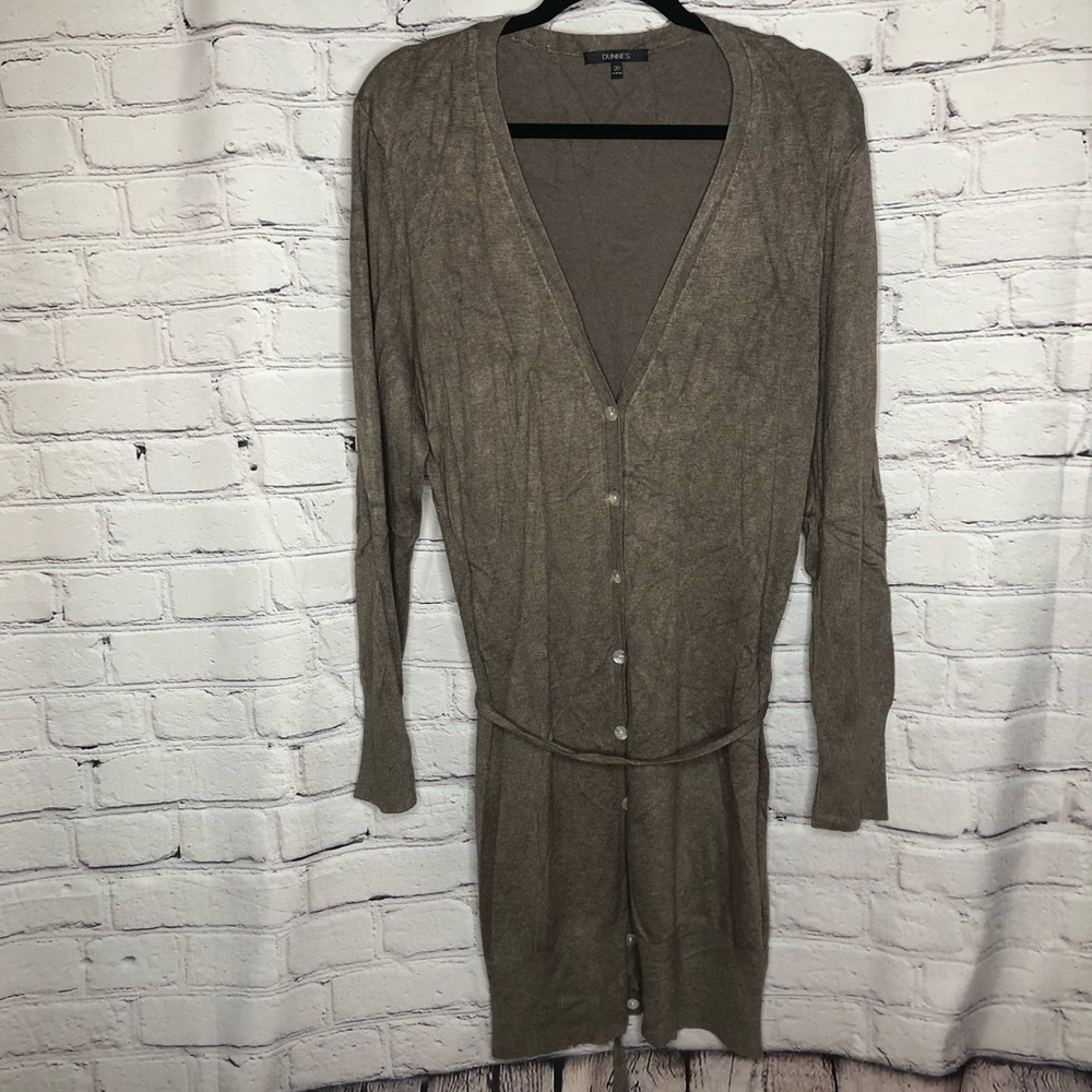 Dunnes European long brown Cardigan - brown